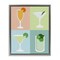 Stupell Industries Pastel Bar Cocktails Framed Floater Canvas Wall Art Design by Natalie Carpentieri
